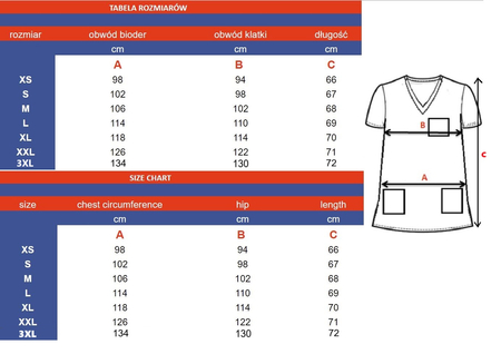 Bluza medyczna Basic Premium - wiśnia