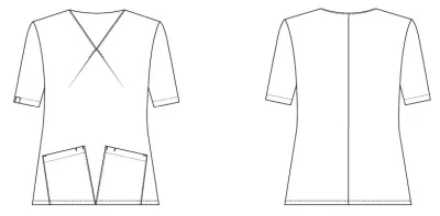 Bluza medyczna damska oversize BELLA FLEX - czarna