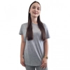 Damska medyczna koszulka T-shirt 100% miękka bawełna - szara