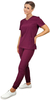 Bluza medyczna elastyczna Regular Fit  - śliwkowa