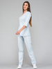 Bluza medyczna dla pielęgniarek rękaw 3/4 LILY - baby blue