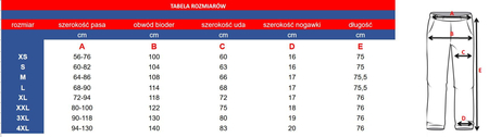 Spodnie medyczne damskie bawełna 100% - czarne