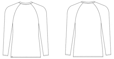 Damska koszulka medyczna z długim rękawem LONGSLEEVE - biała