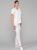 Bluza medyczna damska oversize BELLA FLEX - biała