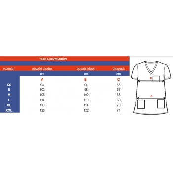 Bluza medyczna elastyczna Regular Fit  - śliwkowa